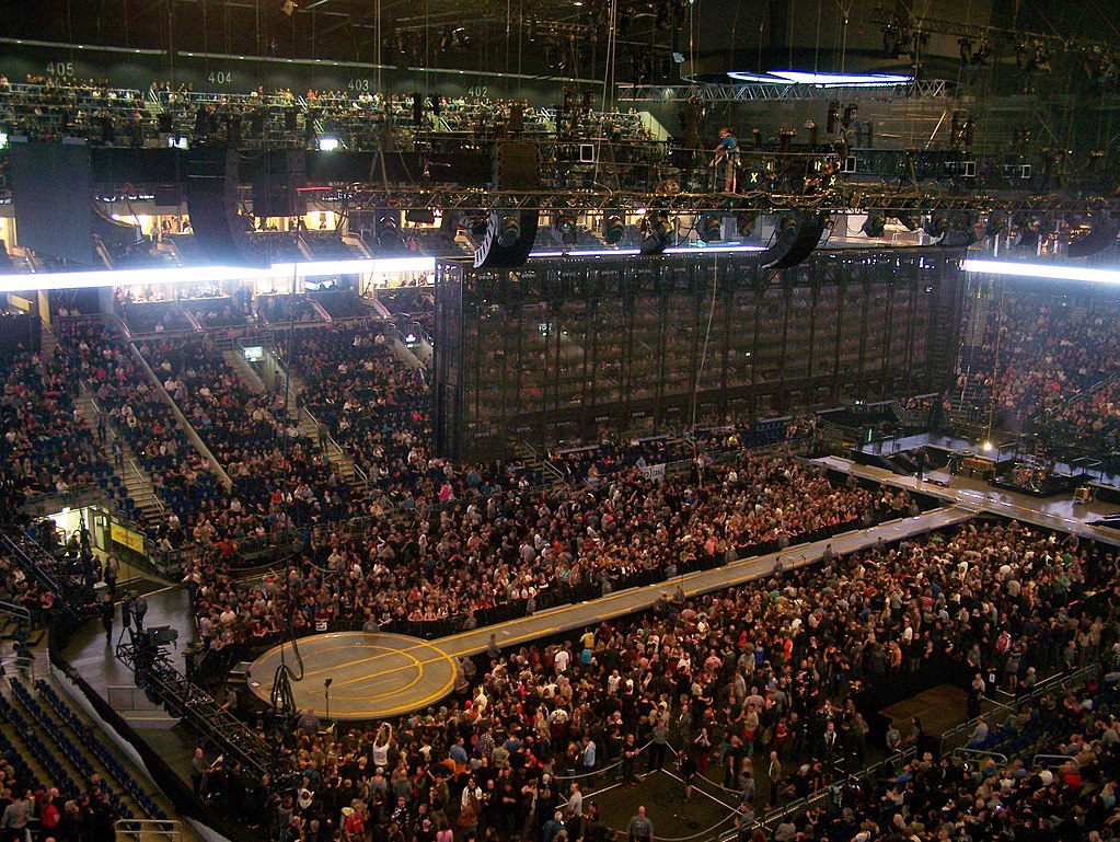 a catwalk on a concert stage