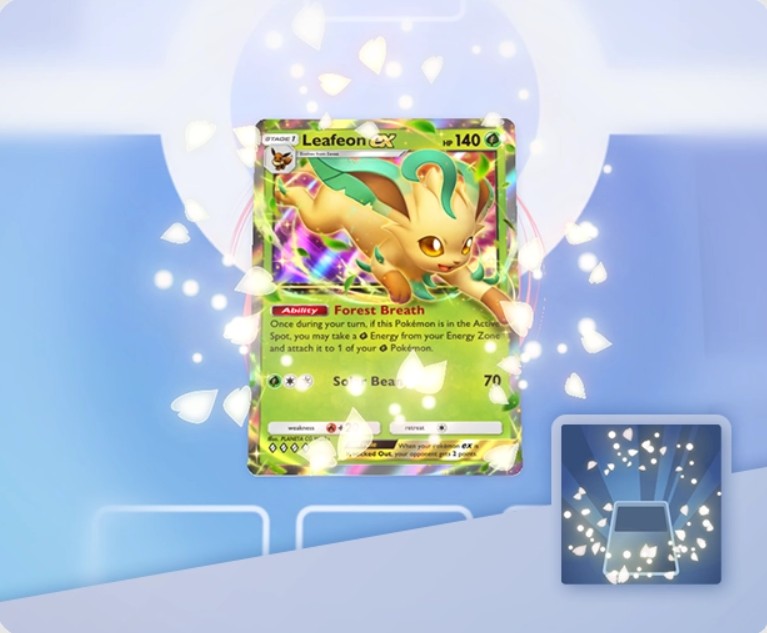 leafeon ex petals white battle flair in pokemon tcg pocket