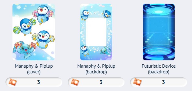 pokemon tcg pocket manaphy and piplup accessories part 1