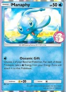 manaphy 特典card from pokemon tcg pocket wonder pick event