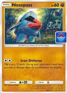 nosepass promo card from pokemon tcg pocket triumphant light drop event