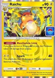 raichu promo card from pokemon tcg pocket triumphant light drop event