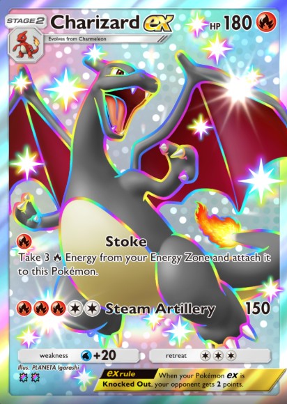 Shiny Charizard EX Shining Revelry Pokémon TCG Pocket Trading Card