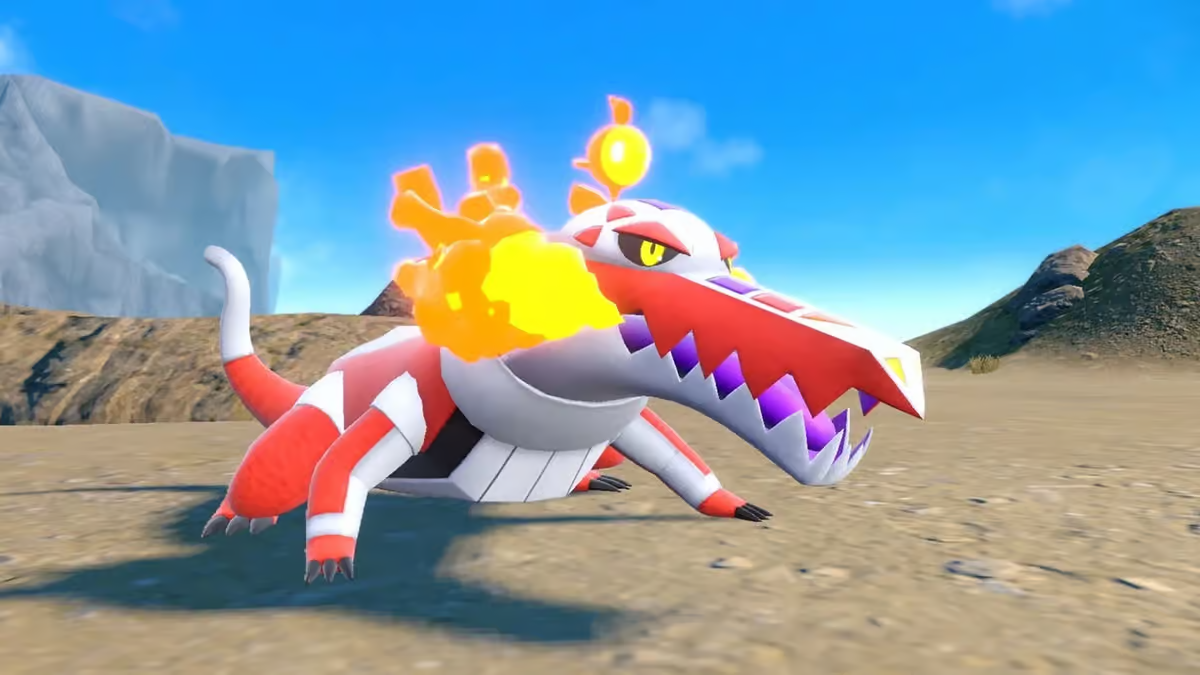 Skeledirge in Pokémon Scarlet and Violet
