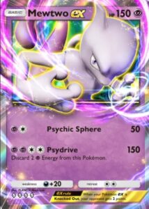 mewtwo ex card from pokemon tcg pocket genetic apex set