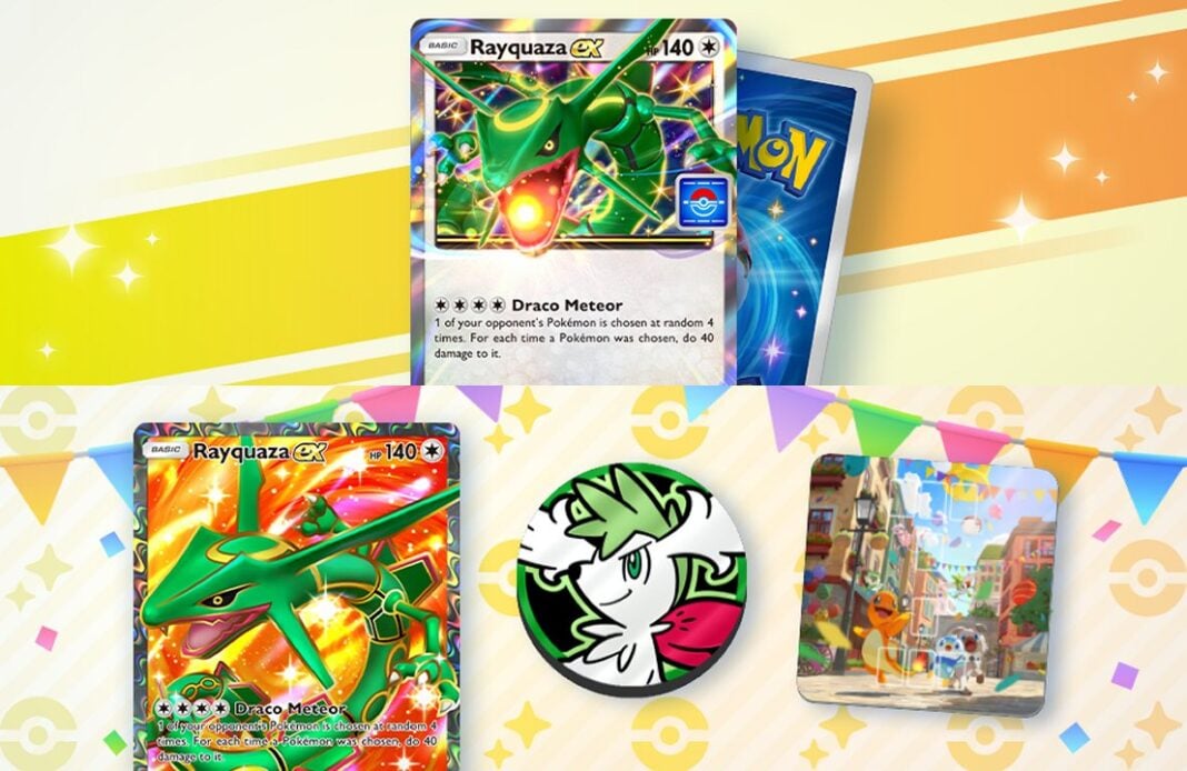 rayquaza ex drop event and special event 2025 missions in pokemon tcg pocket