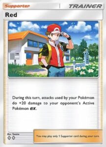 red trainer card from pokemon tcg pocket shining revelry set