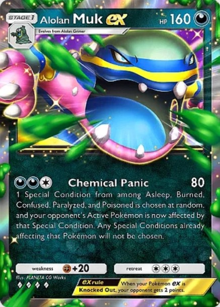 alolan muk ex card from pokemon tcg pocket celestial 