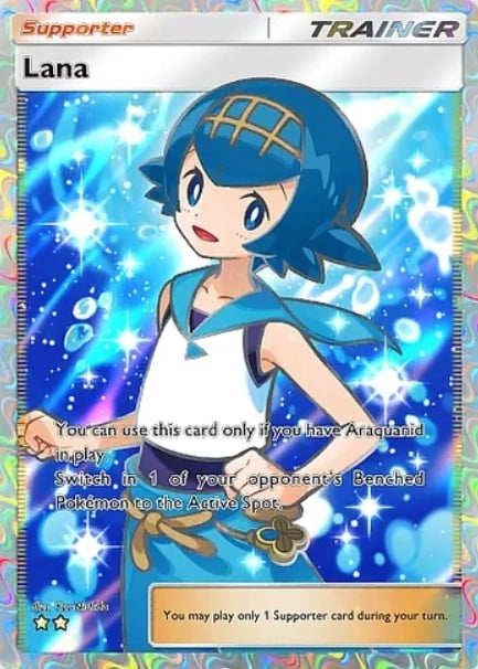 lana full art card from pokemon tcg pocket celestial guardians set