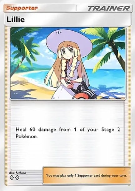 lillie supporter from pokemon tcg pocket