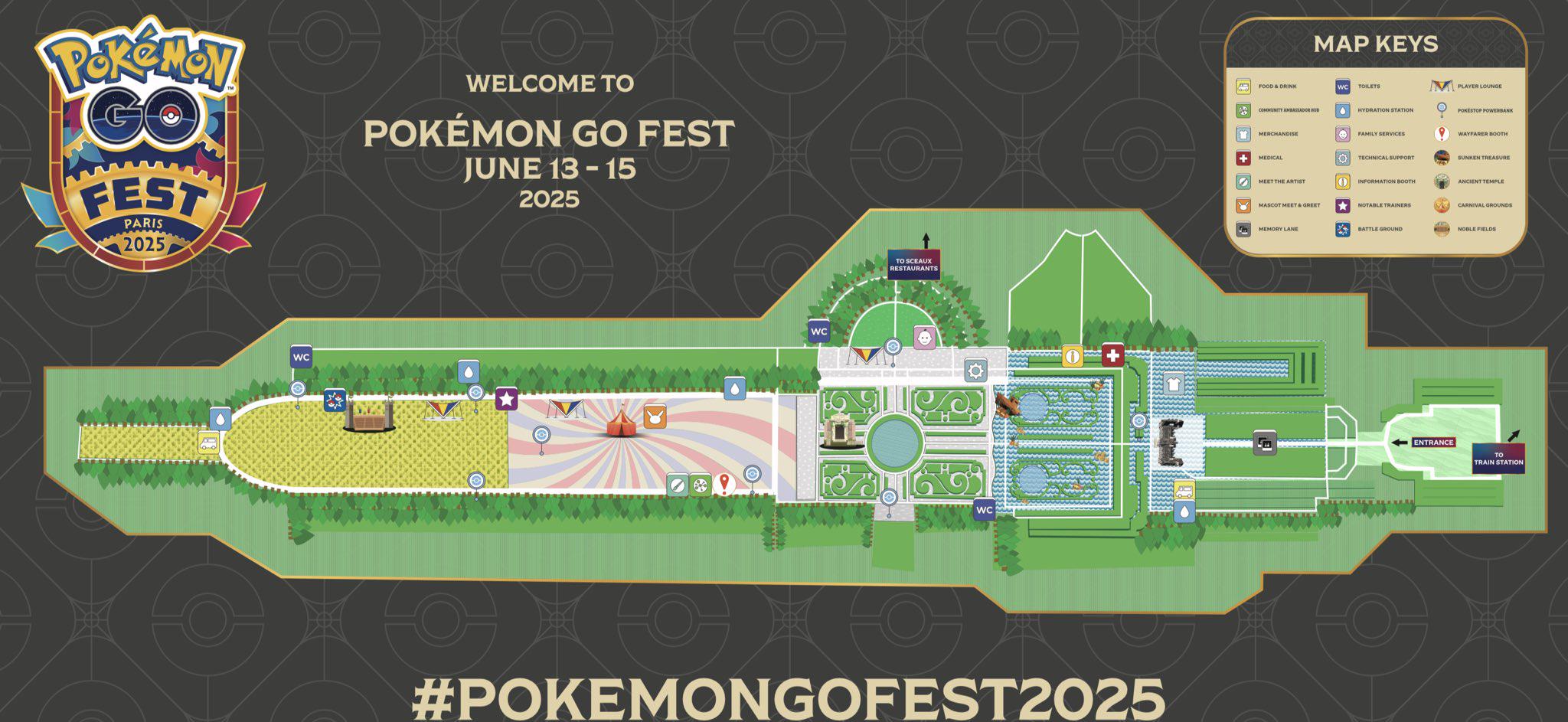 Pokemon GO Fest 2025 - Paris Map