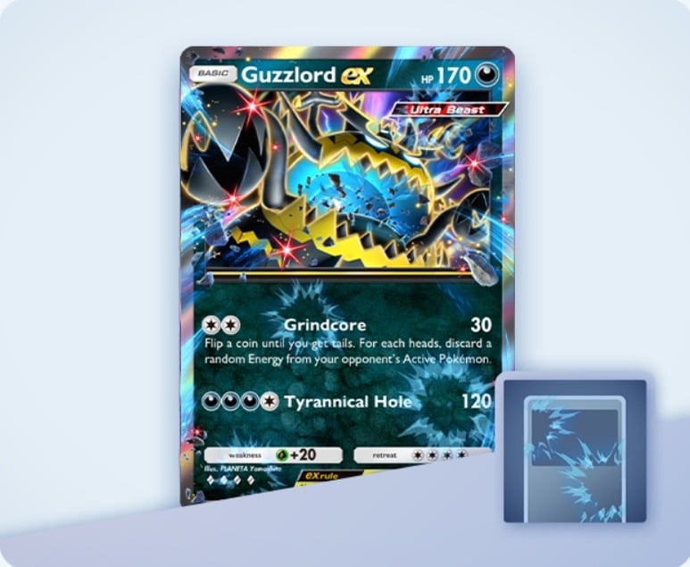 guzzlord ex bursts flair in pokemon tcg pocket