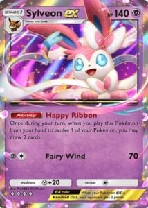 sylveon ex card from pokemon tcg pocket eevee grove set