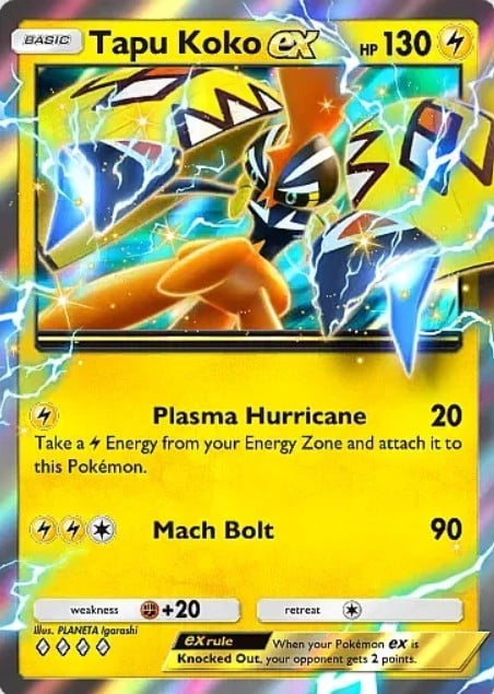 tapu koko ex promo card in pokemon tcg pocket