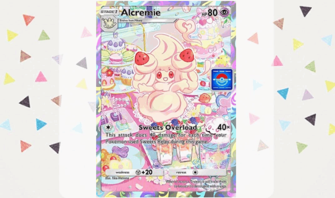 alcremie promo featured in a drop event of pokemon tcg pocket