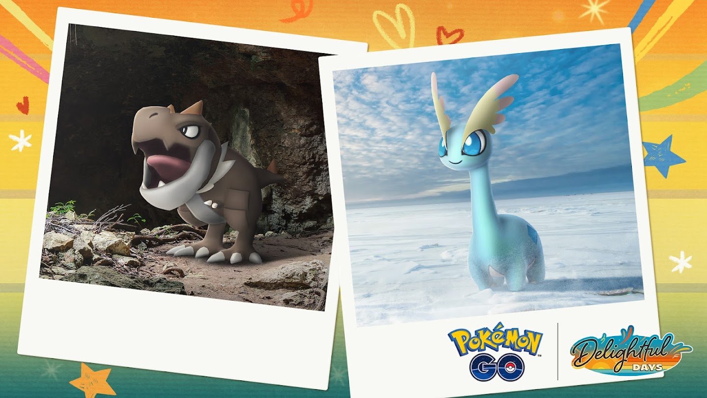 pokemon go fossil research day featuring tyrunt and amaura