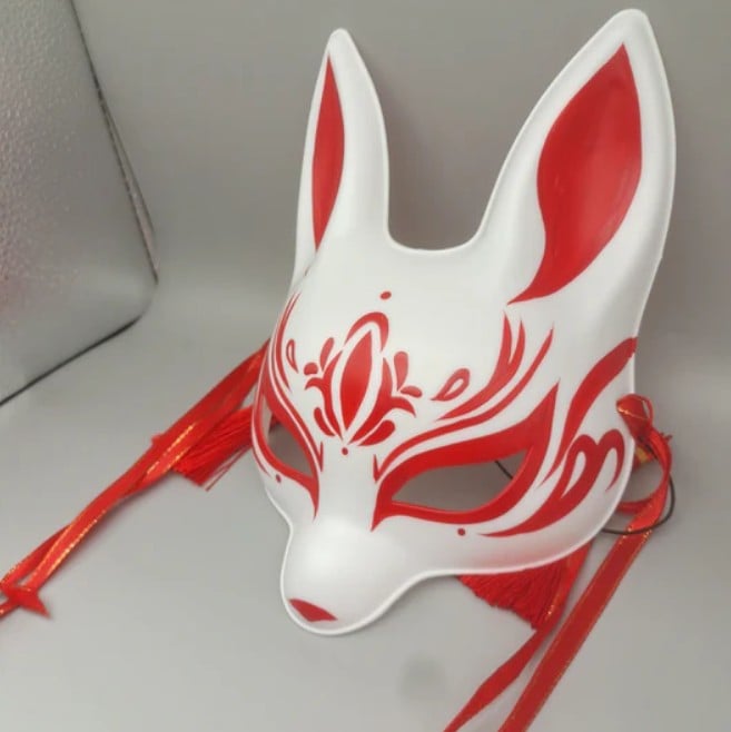 a kitsune fox mask from japan