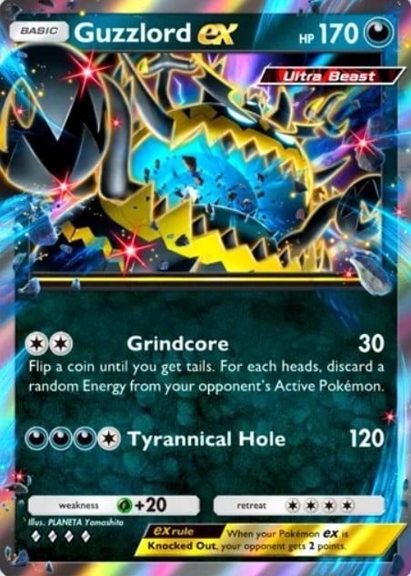 guzzlord ex card in pokemon tcg pocket