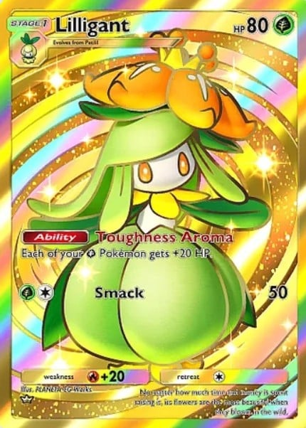 lilligant crown rare from pokemon tcg pocket