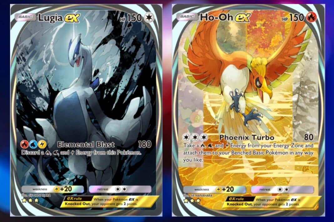 New Lugia & Ho-Oh ex Immersive Cards Released in Pokémon TCG Pocket