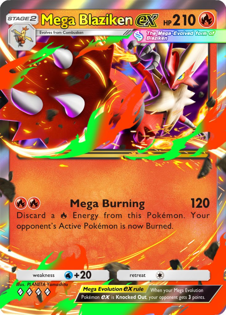 mega blaziken ex card in pokemomn tcg pocket