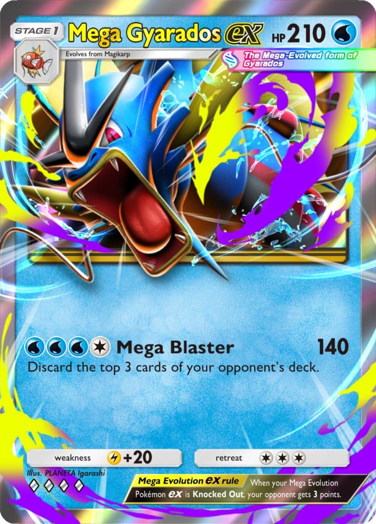 mega gyarados ex card in pokemomn tcg pocket