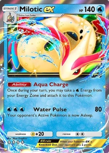 milotic ex from pokemon tcg pocket everyday wonders set