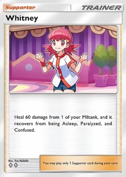 whitney supporter card in pokemon tcg pocket