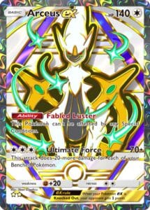 arceus ex from pokemon tcg pocket deluxe pack ex set