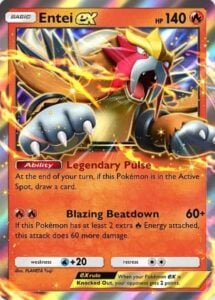 entei ex promo card from pokemon tcg pocket