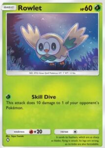 rowlet card from pokemon tcg pocket