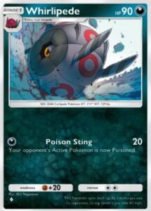 whirlipede card from pokemon tcg pocket
