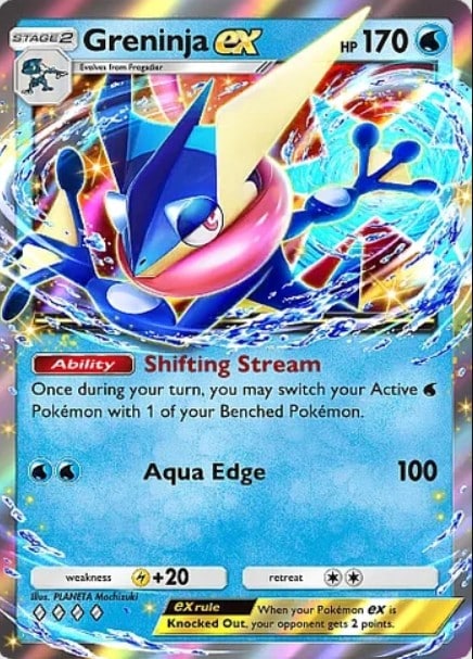 greninja ex from pokemon tcg pocket mega rising set