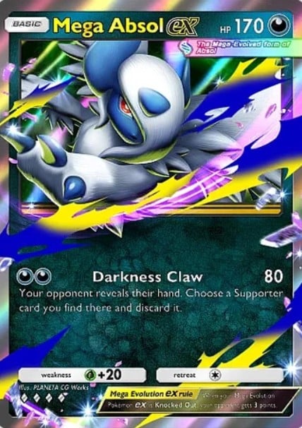 mega absol ex from pokemon tcg pocket mega rising set