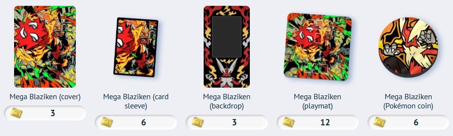 mega blaziken accessories for premium pass players in pokemon tcg pocket
