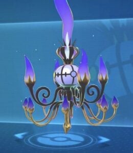 mega chandelure from pokemon legends za