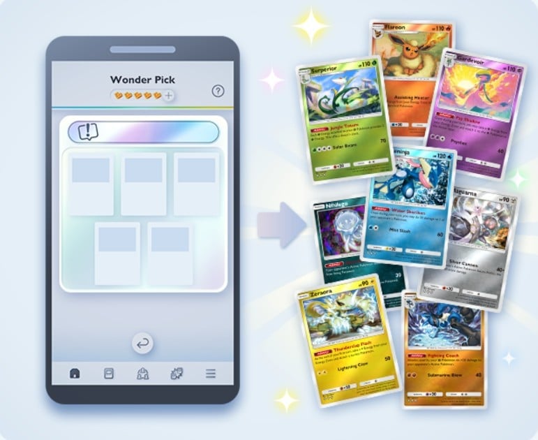 Pokmon TCG Pocket: Parallel Foil Cards Mass Outbreak Wonder Pick Event |  Pokmon GO Hub