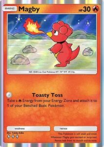 magby from pokemon tcg pocket wisdom of sea and sky set