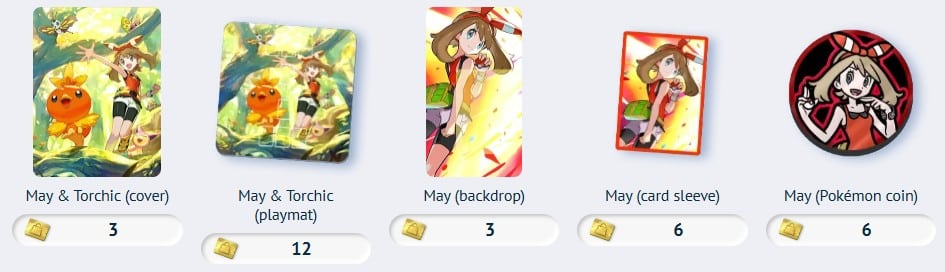 may accessories from pokemon tcg pocket