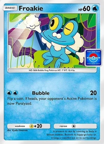 froakie promo card from pokemon tcg pocket
