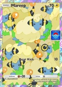 mareep full art promo from pokemon tcg pocket