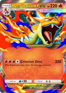 mega charizard y ex from pokemon tcg pocket crimson blaze set