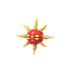 shiny solrock sprite in pokemon go