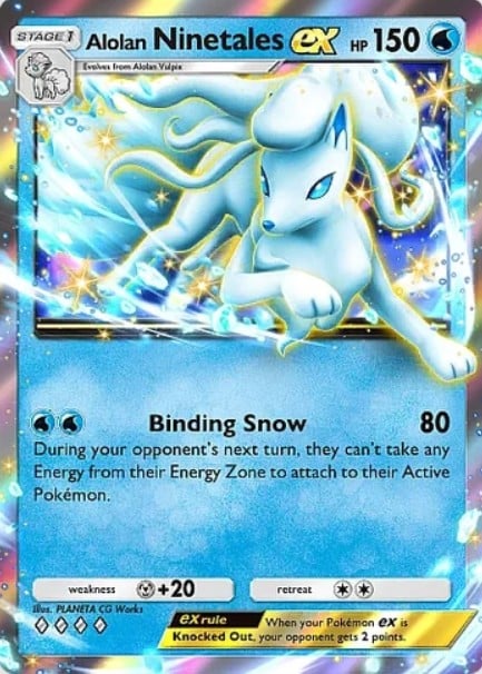 alolan ninetales ex from pokemon tcg pocket