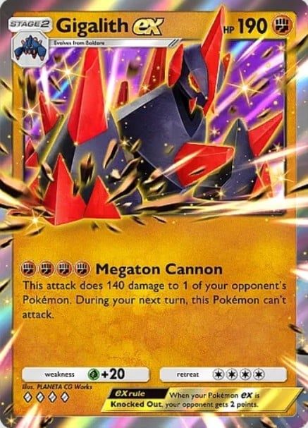 gigalith ex from pokemon tcg pocket
