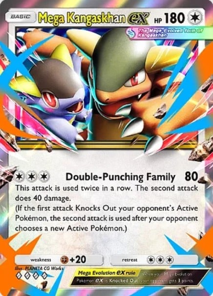 mega kangaskhan ex from pokemon tcg pocket