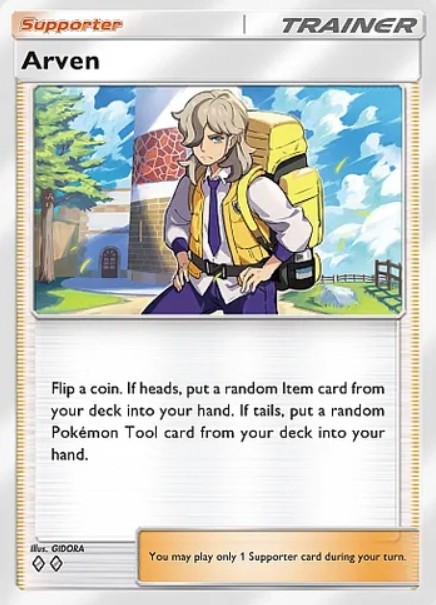 arven supporter from pokemon tcg pocket paldean wonders set