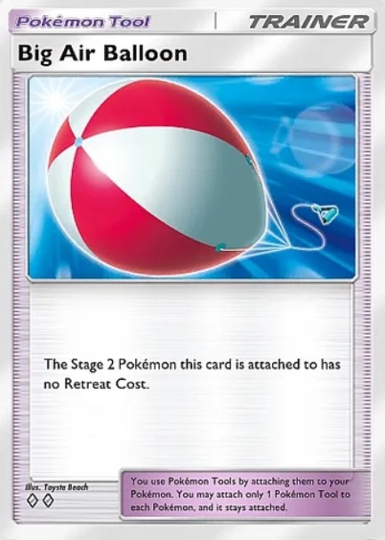 big air balloon pokemon tool card from tcg pocket paldean wonders set