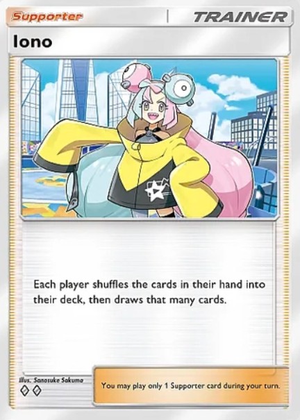 iono supporter from pokemon tcg pocket paldean wonders set