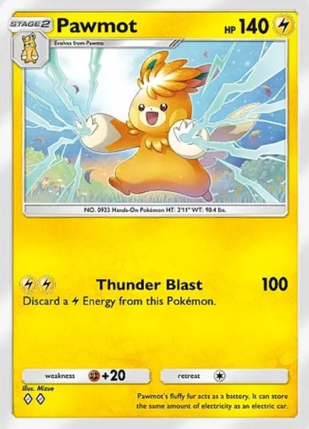 pawmot from pokemon tcg pocket paldean wonders